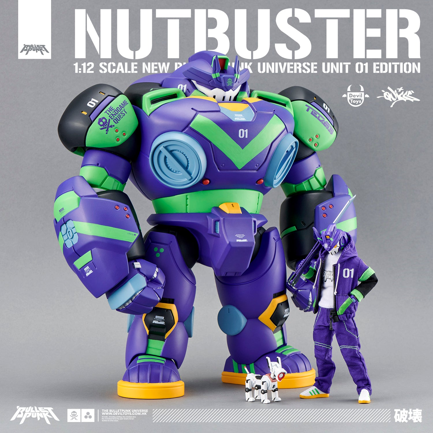 1:12 Scale NUTBUSTER + TEQ63 New "UNIT_01” Colorway Full Kit by Quiccs X Devil Toys