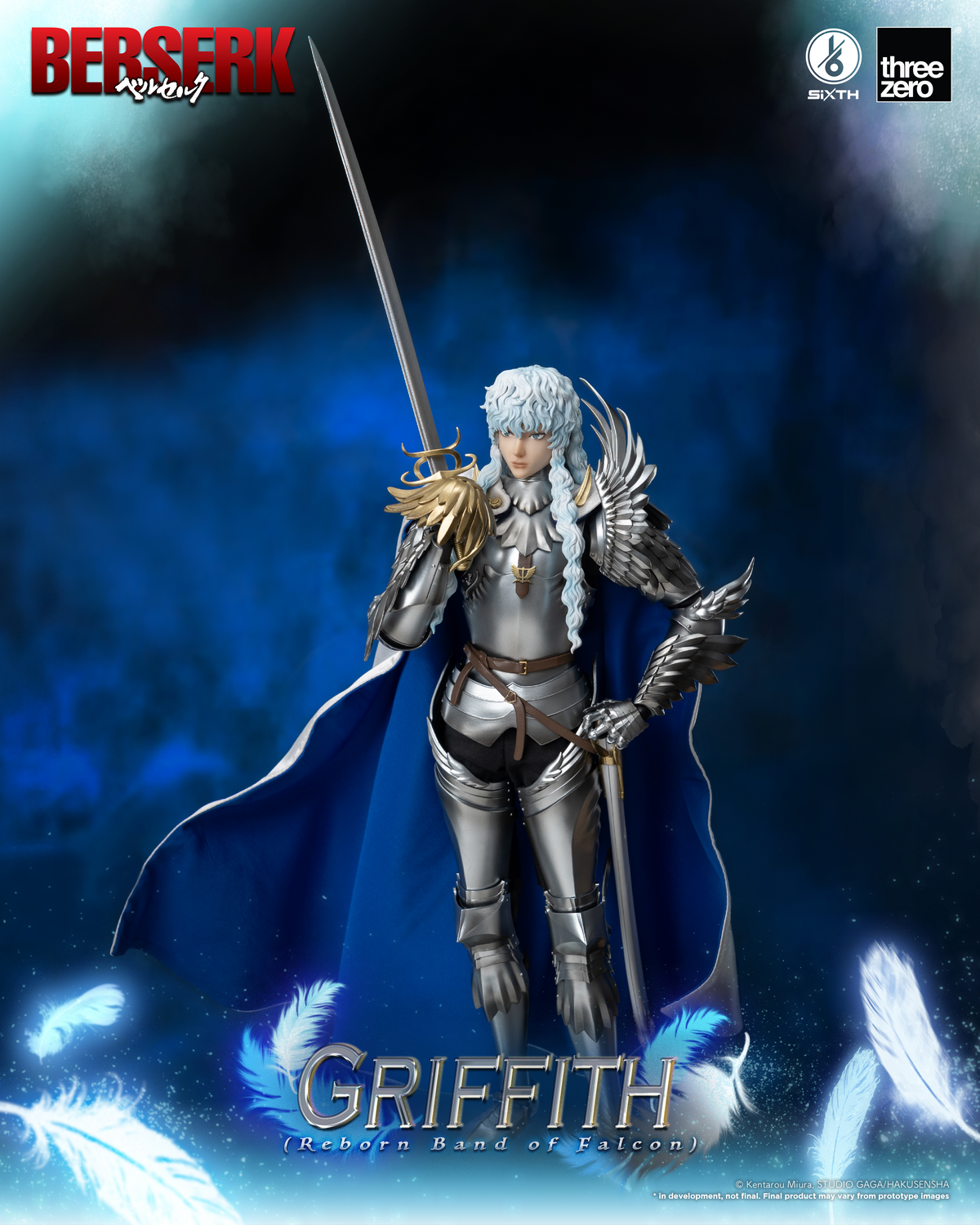 Berserk Griffith (Reborn Band of Falcon) 1/6 Scale Figure by Three